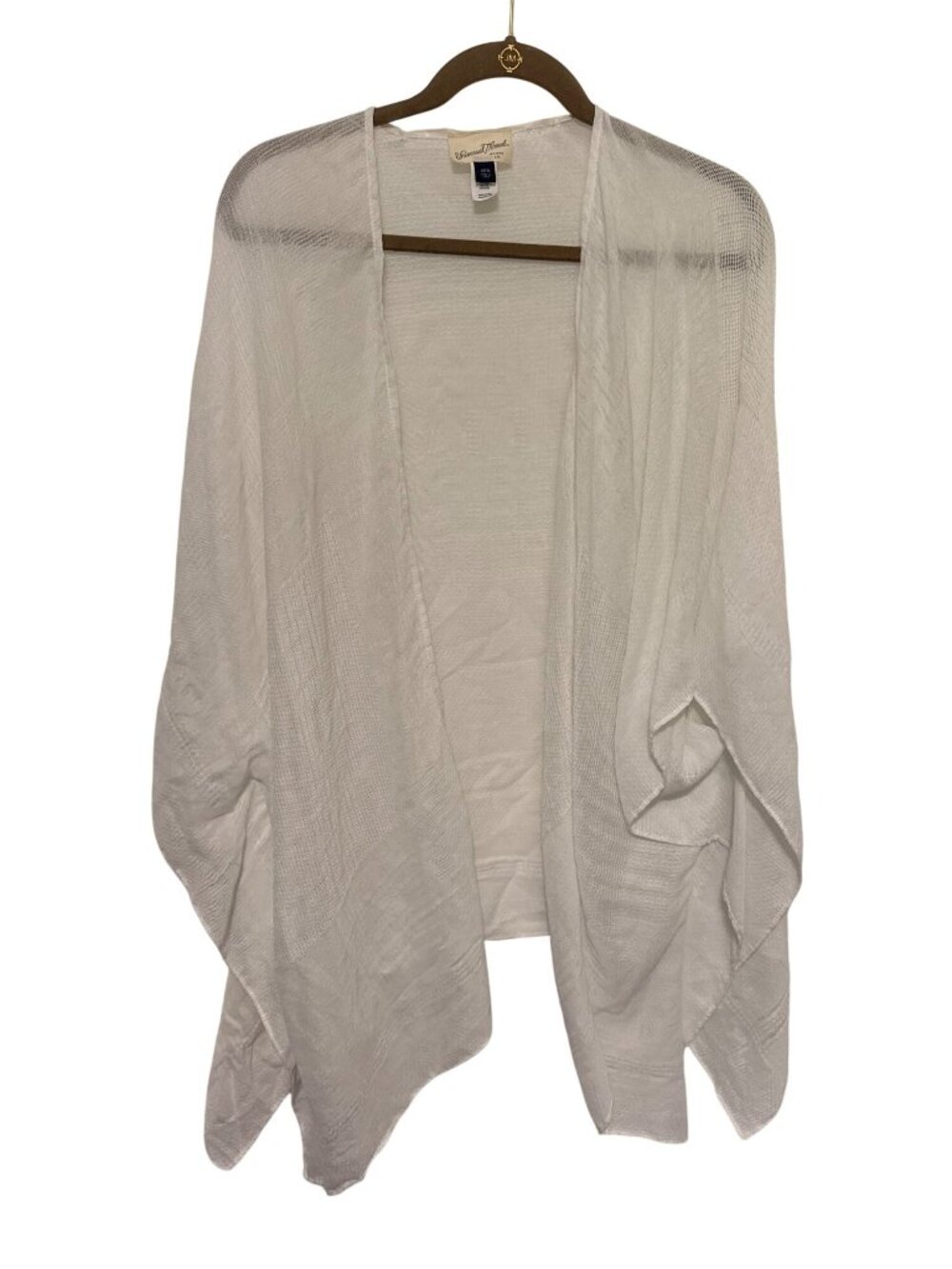 Universal Thread Shawl Cardigan White Sheer Womans 1Sz